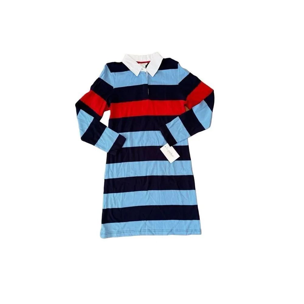 NWT KC Parker Rugby Striped Polo Shirtdress size 16